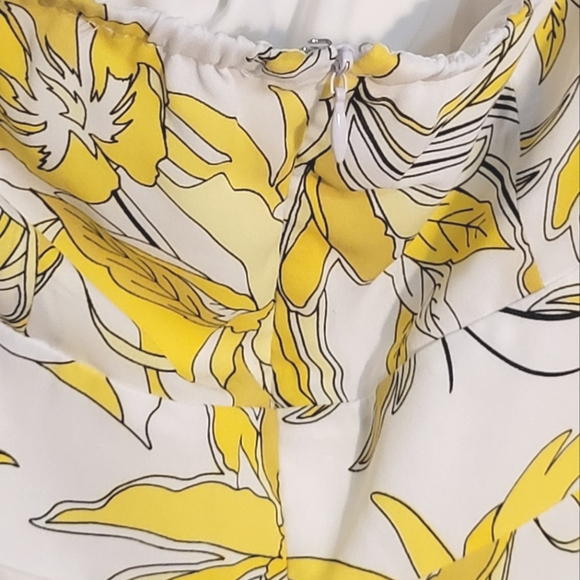 NWOT BAR111 Yellow Floral Print Maxi Halter Dress - Picture 8 of 14